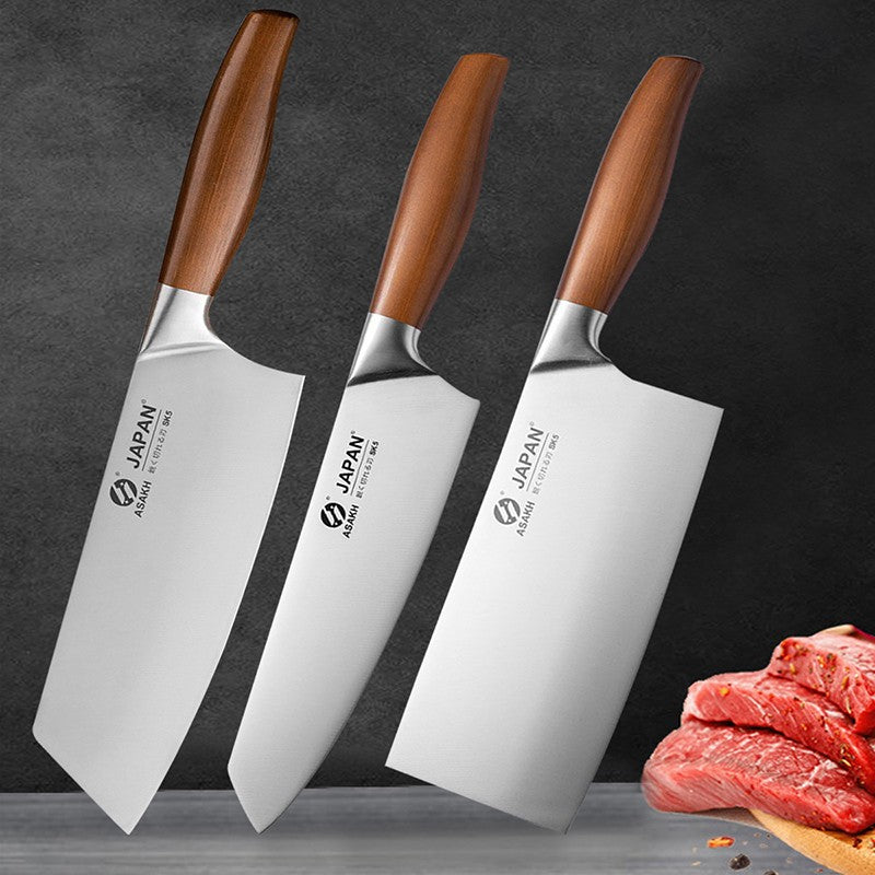 Juego de cuchillos de cocina de acero inoxidable, cuchillo para cortar carne, pe