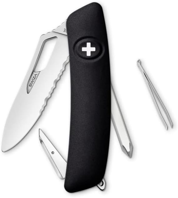 SWIZA Single Hand SH02 TR , 7 - Funciones Negro Profundo Hecho en Suiza.