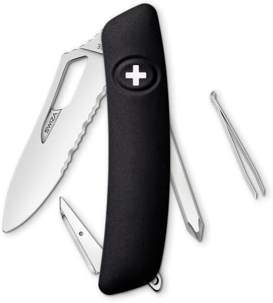 SWIZA Single Hand SH02 TR , 7 - Funciones Negro Profundo Hecho en Suiza.