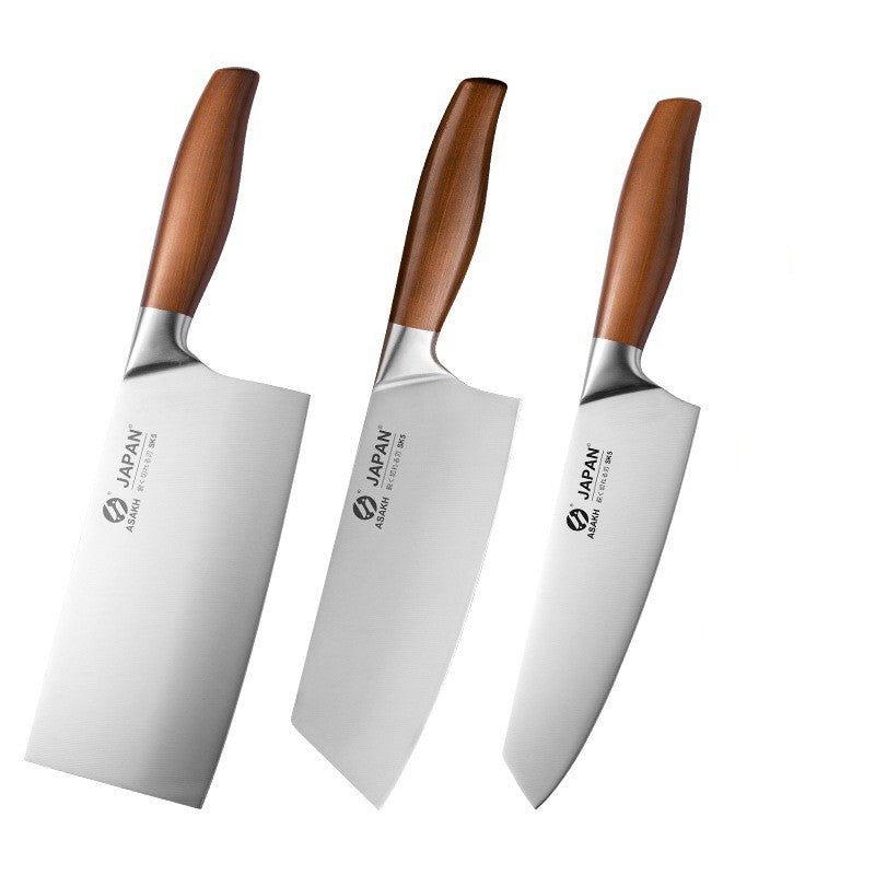 Juego de cuchillos de cocina de acero inoxidable, cuchillo para cortar carne, pe