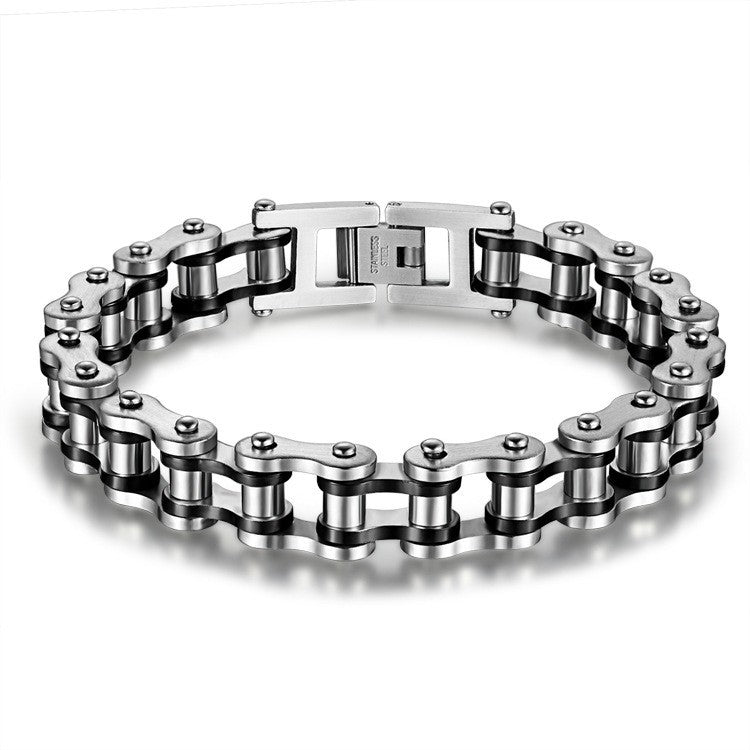 Pulsera de acero inoxidable 316L para hombre, brazalete de cadena de eslabones p