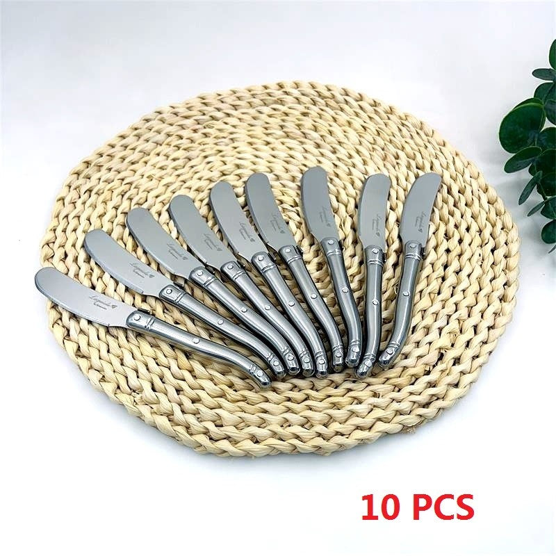 Juego de cuchillos para carne Laguiole de acero inoxidable de 9 ", tenedor