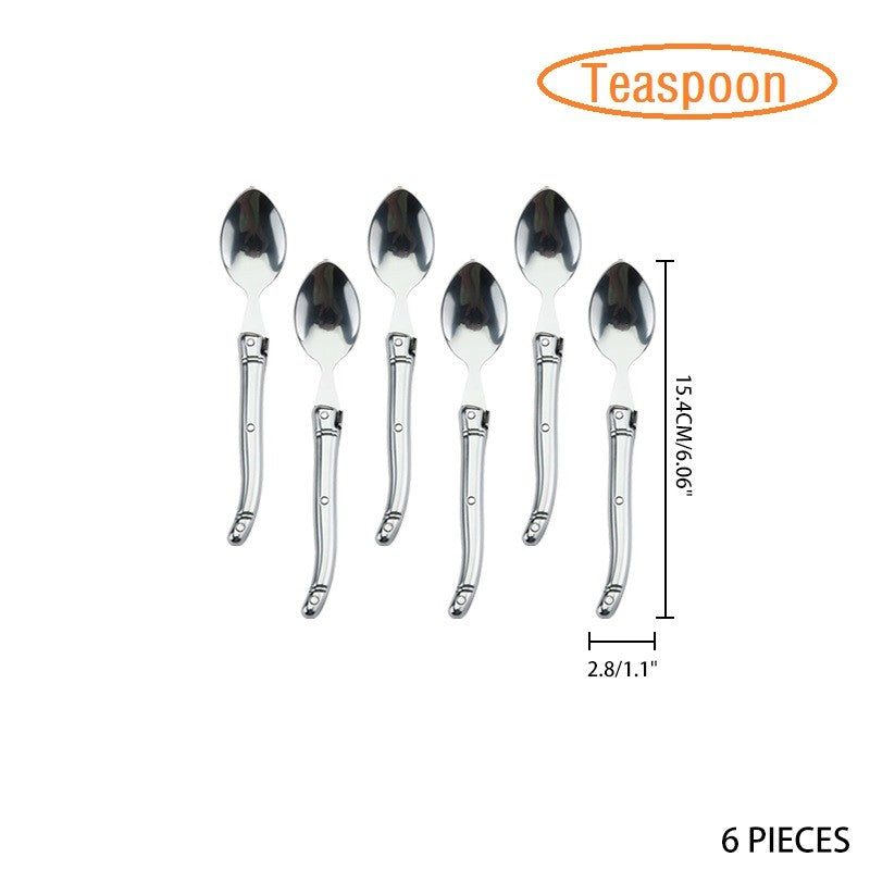Juego de cuchillos para carne Laguiole de acero inoxidable de 9 ", tenedor