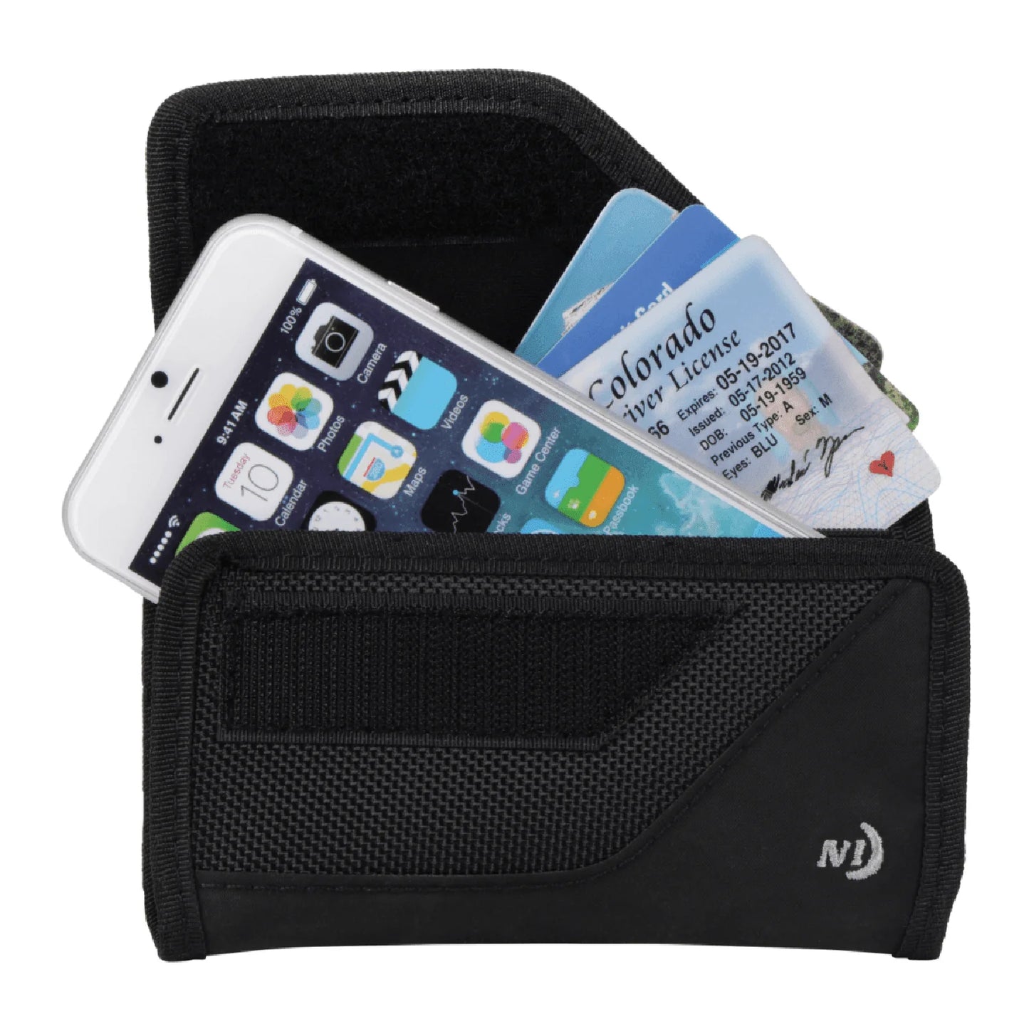 Nite Ize Clip Case Sideways Universal Rugged Holsters L Black USA.