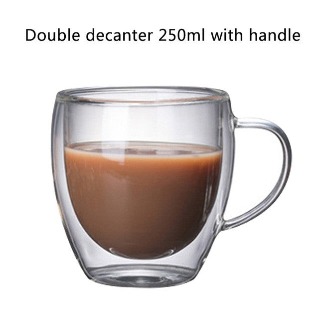 Taza de cerveza doble de acero inoxidable de 500/450 ml, taza de café occidental
