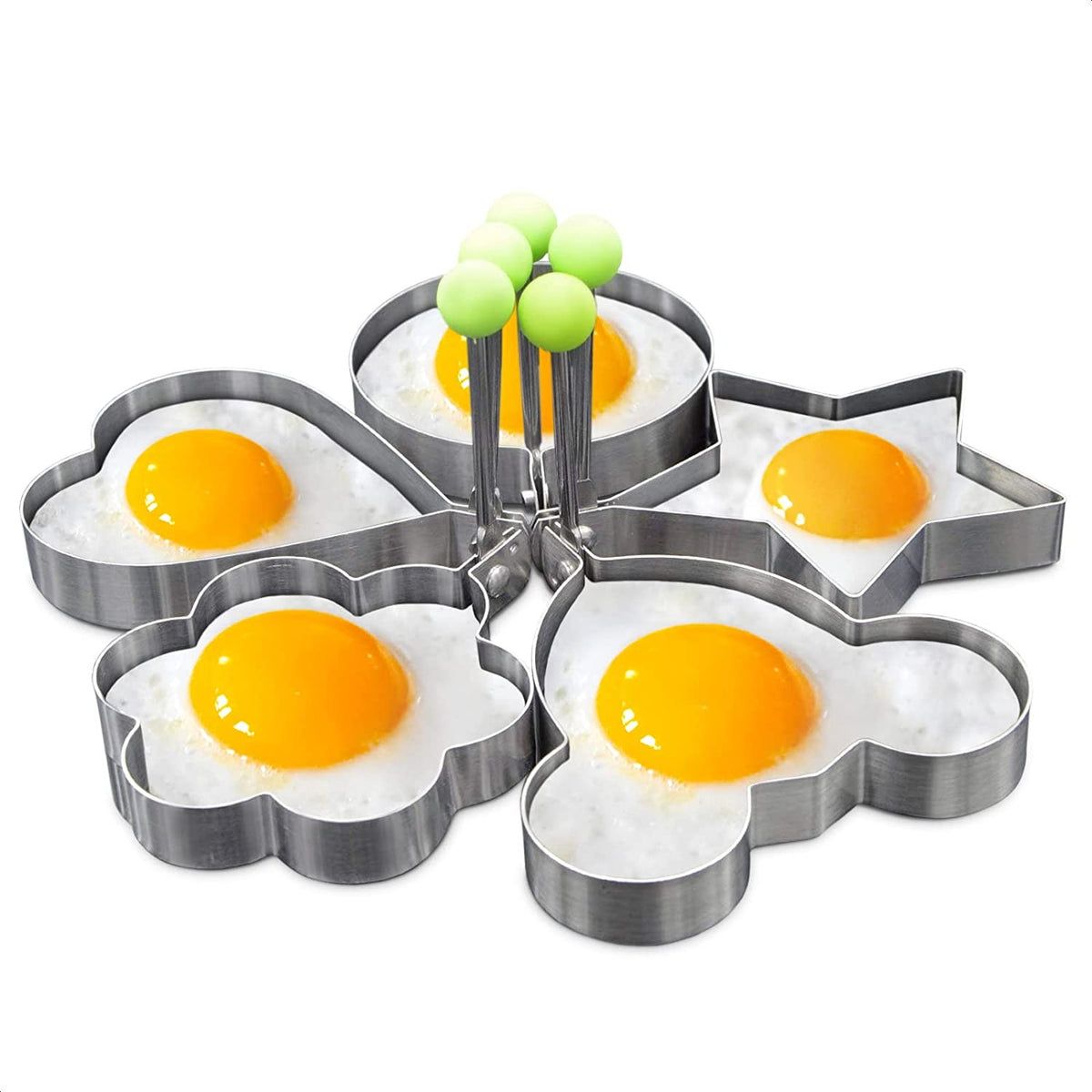 Nuevo molde de acero inoxidable para huevos fritos, máquina para hacer tortitas
