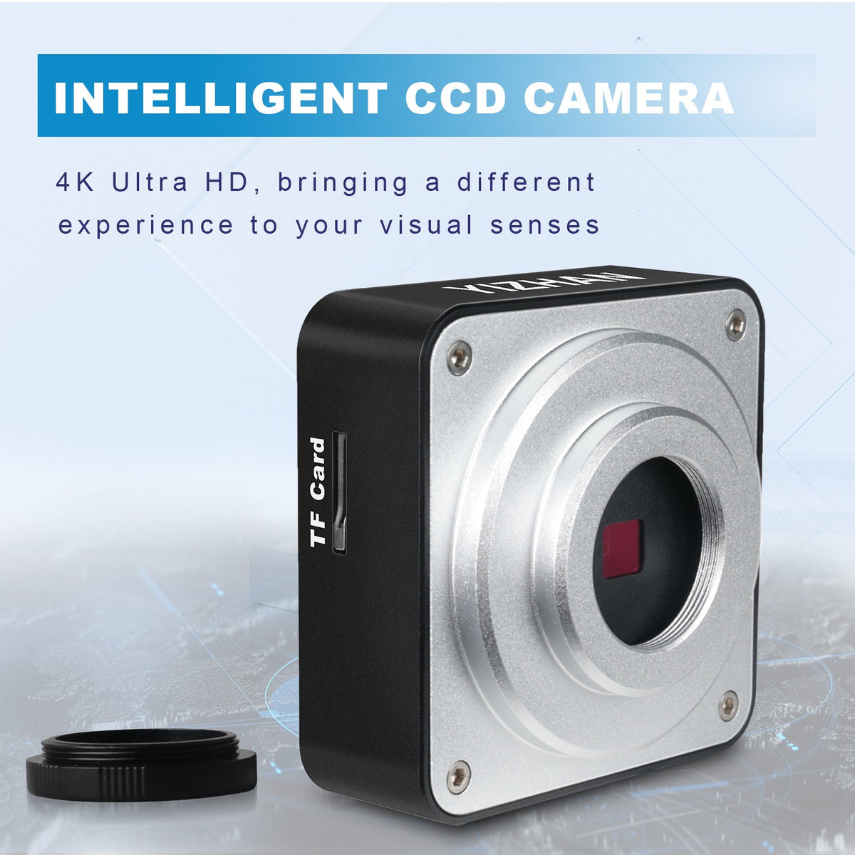 Microscopio Digital con Soporte Reforzado, Microscopio 4K HDMI USB TYPE-C, Cámar