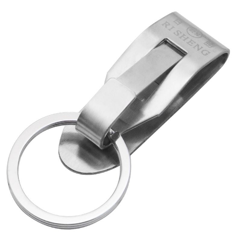 LLavero de acero inoxidable con Clip de seguridad, cinturón de alta resistencia,