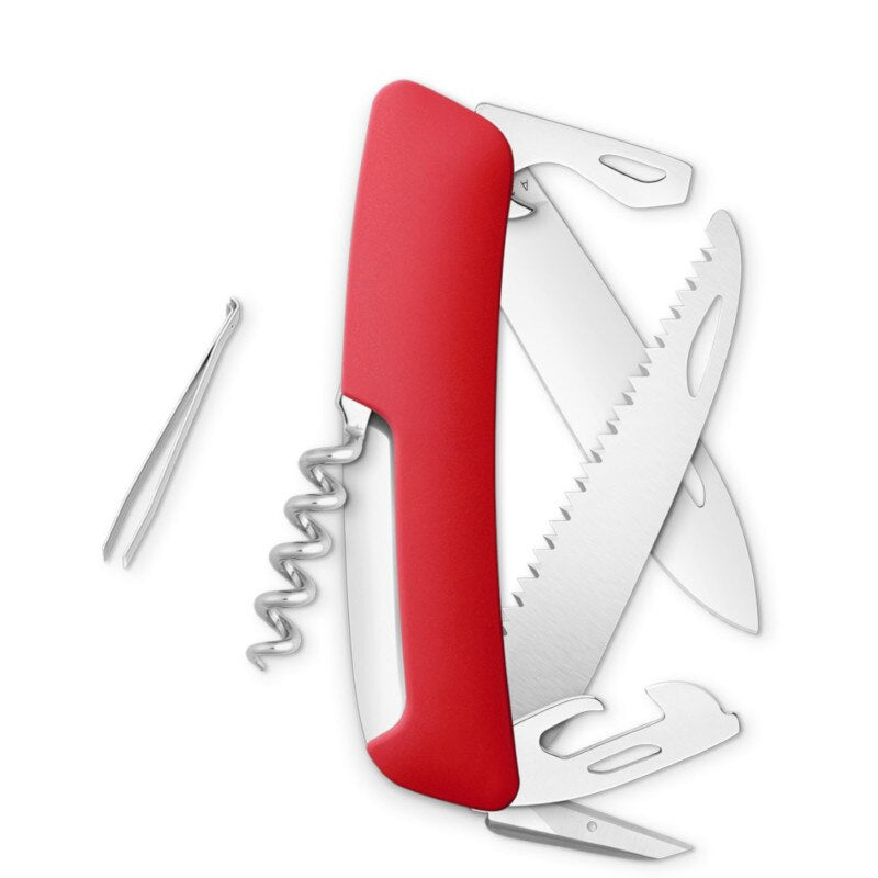 Swiza Original Standard D05 12 - Funciones, Rojo. Hecho en Suiza.