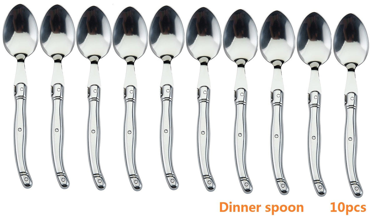 Juego de cuchillos para carne Laguiole de acero inoxidable de 9 ", tenedor