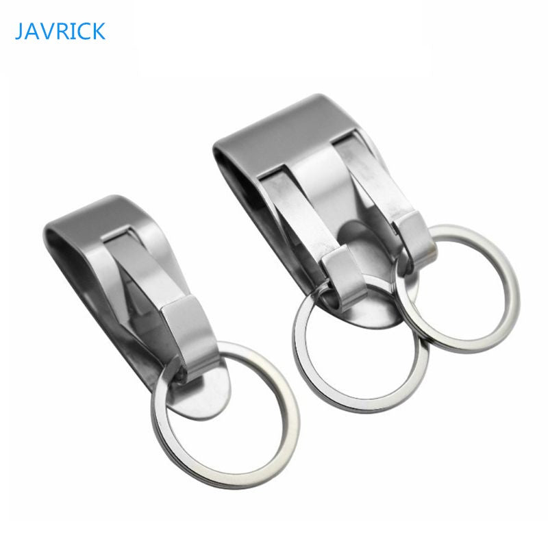 LLavero de acero inoxidable con Clip de seguridad, cinturón de alta resistencia,