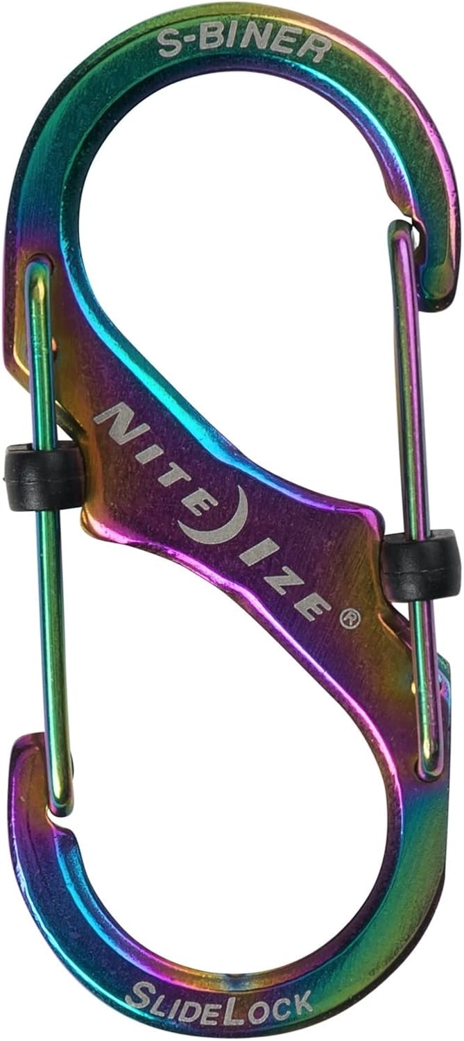 Nite Ize S-biner® Slidelock® De Acero Inoxidable SPECTRUM #2.  U S A