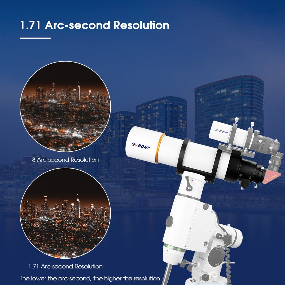 Telescopio Astronómico Svbony SV48P con Apertura de 102mm/90mm, Enfocador de Dob