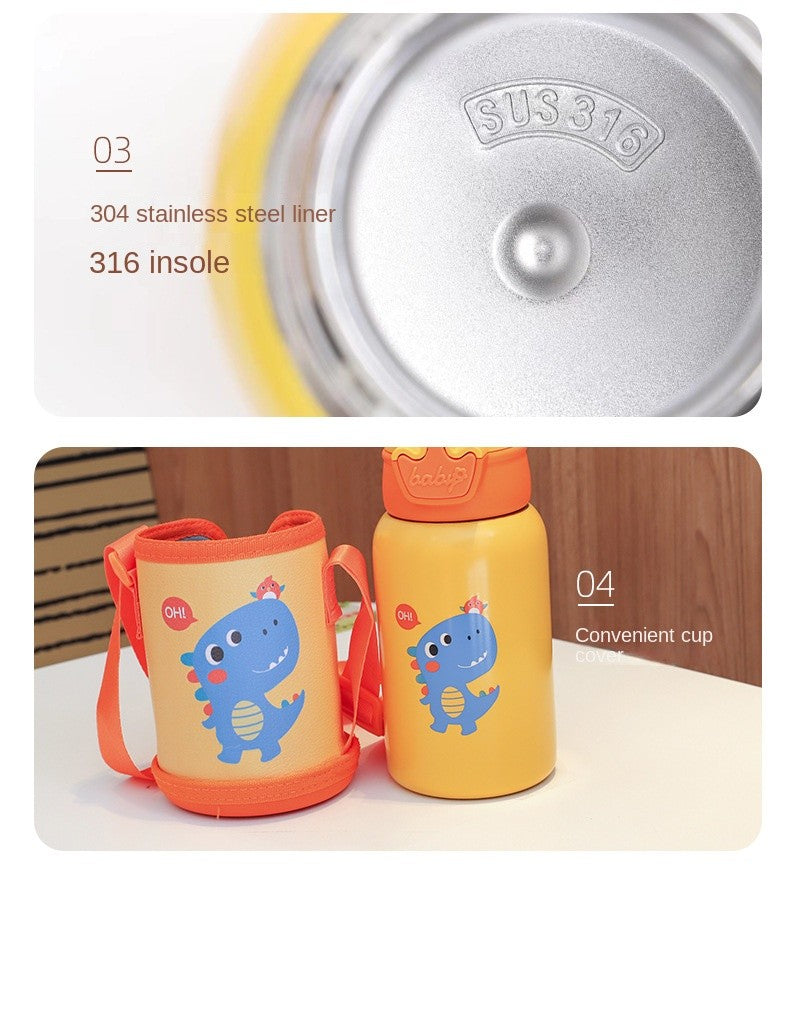 Botella Termo de unicornio para niños de 500ml, bonita botella de agua térmica p