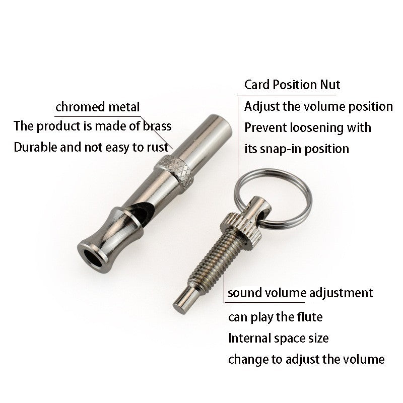 Silbato de acero inoxidable para perros, para detener los ladridos, control de l