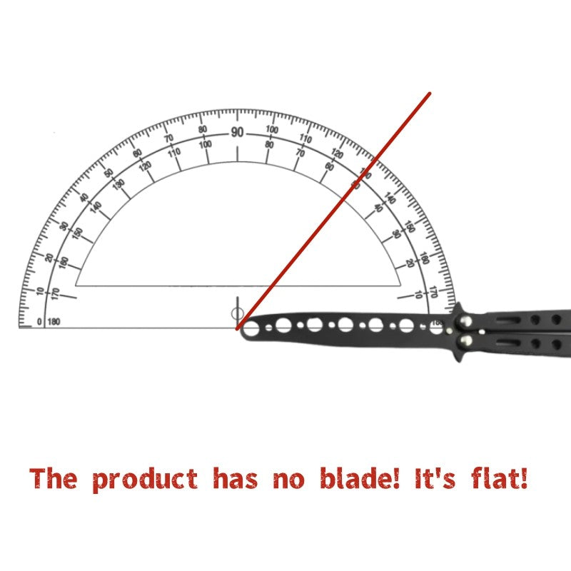 Peine plegable de acero inoxidable para práctica de entrenamiento, cuchillo de m