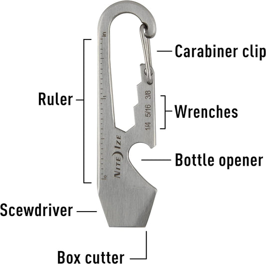 Nite Ize Doohickey® Key Tool Stainlees Steel Made In USA.