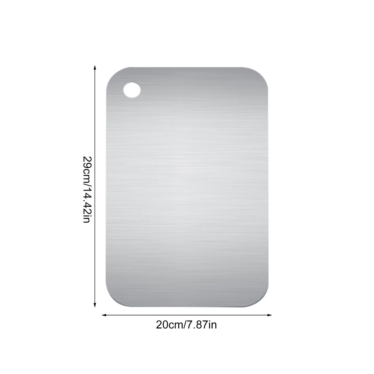 Tablas de cortar de titanio para cocina, tabla de acero inoxidable 304, doble ca