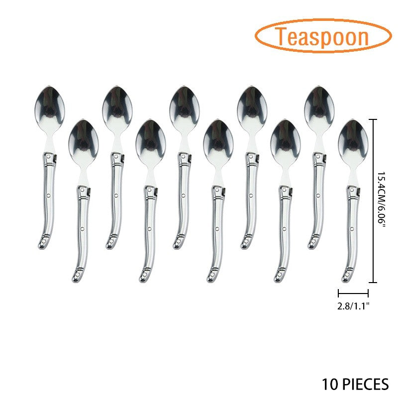 Juego de cuchillos para carne Laguiole de acero inoxidable de 9 ", tenedor
