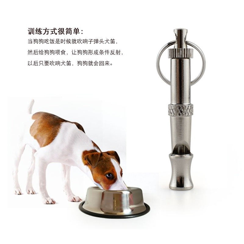 Silbato de acero inoxidable para perros, para detener los ladridos, control de l