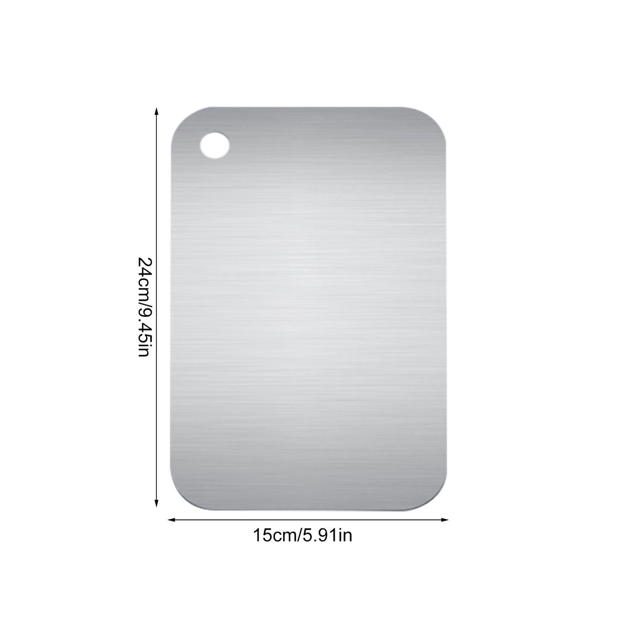 Tablas de cortar de titanio para cocina, tabla de acero inoxidable 304, doble ca