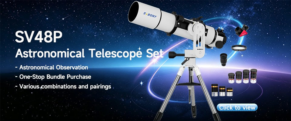 Telescopio Astronómico Svbony SV48P con Apertura de 102mm/90mm, Enfocador de Dob