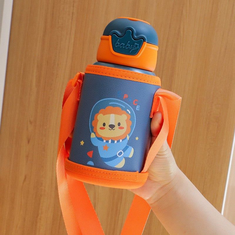 Botella Termo de unicornio para niños de 500ml, bonita botella de agua térmica p