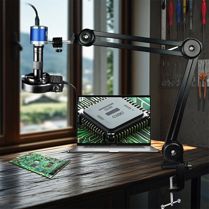Microscopio Digital con Soporte Reforzado, Microscopio 4K HDMI USB TYPE-C, Cámar