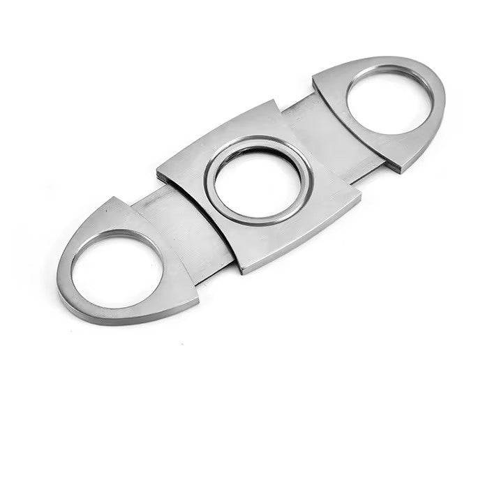 Cortador de cigarros de acero inoxidable, cortador clásico de metal, guillotina,