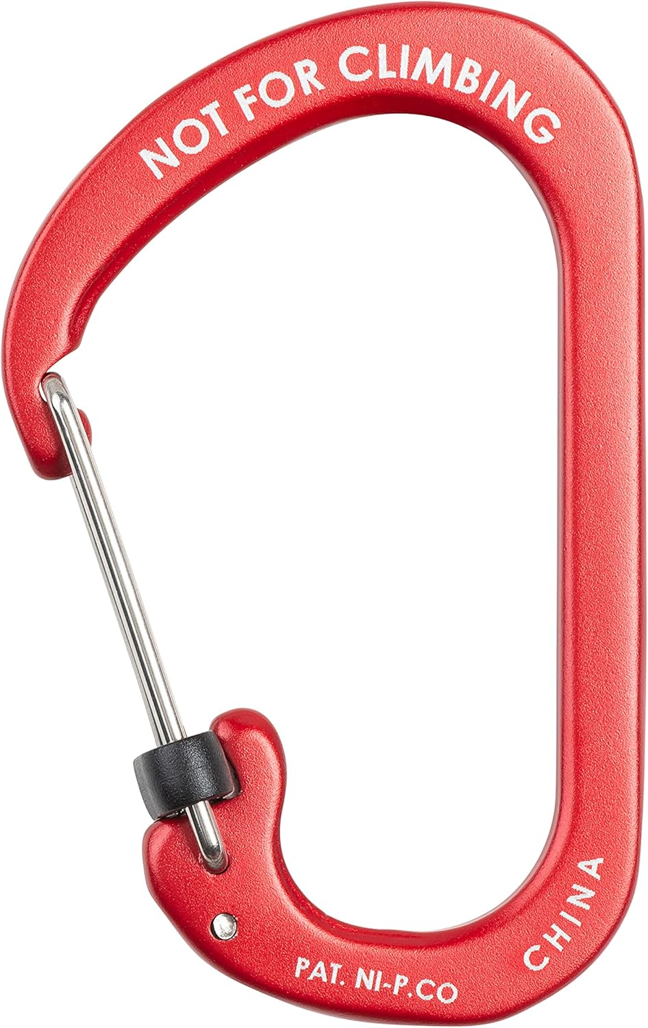 Nite Ize Mosquetón Slidelock® Aluminio Color Rojo #4 USA.
