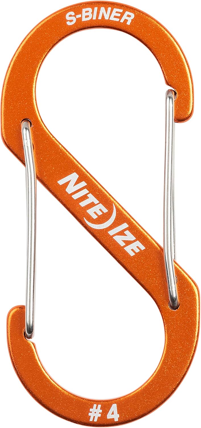 Nite Ize S-biner® Aluminum Naranja Dual Carabiner #4 U S A.
