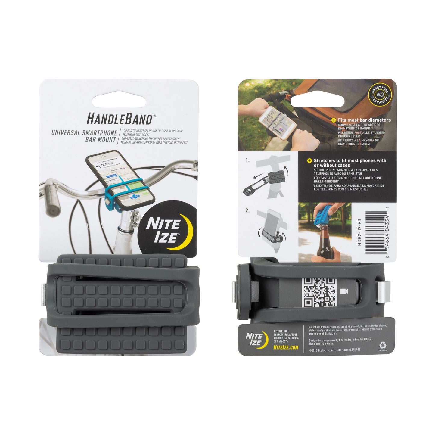 Soporte Smartphone Para Bicicleta Nite Ize Handleband Gris 100% U S A