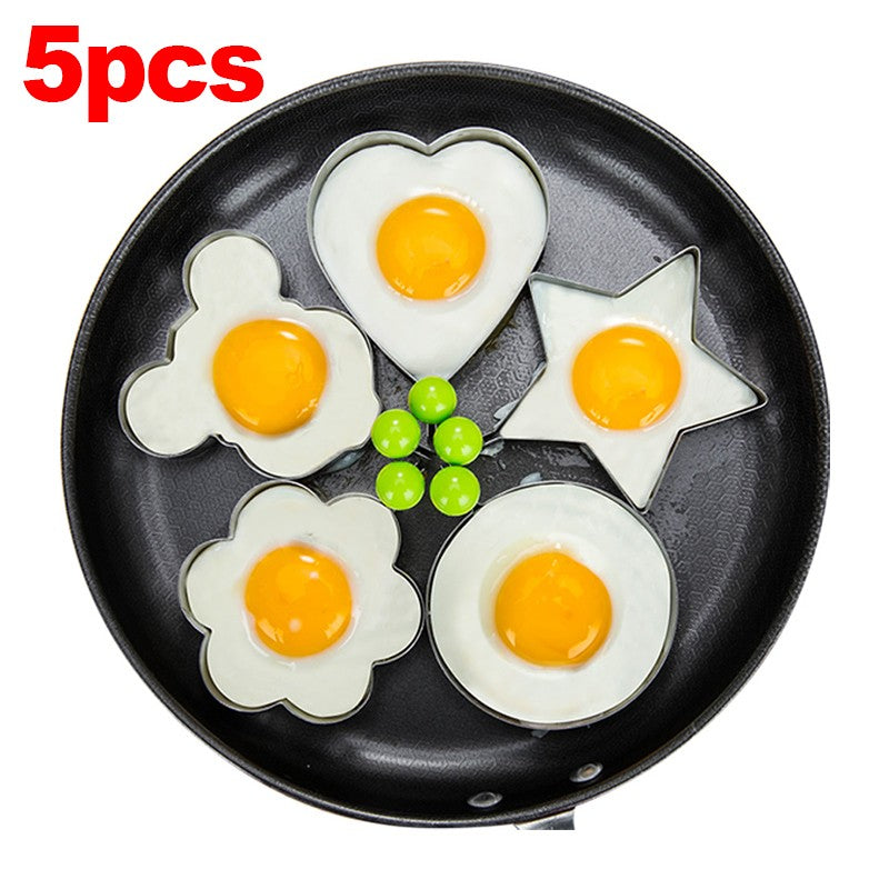 Nuevo molde de acero inoxidable para huevos fritos, máquina para hacer tortitas