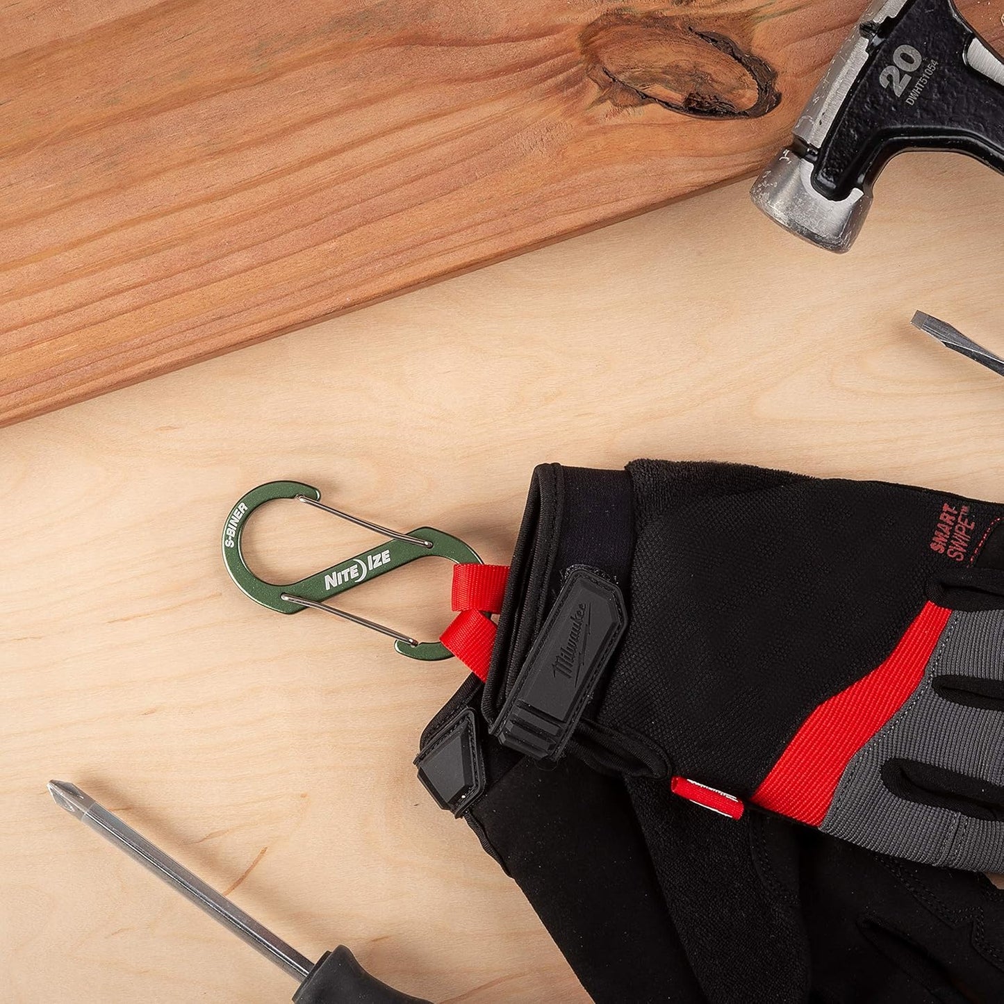 Nite Ize S-biner® Aluminum Oliva Dual Carabiner #4 U S A.
