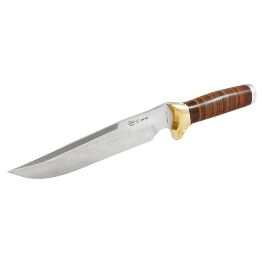 MIGUEL NIETO Cuchillo Safari Campo y Caza Acero Inoxidable An-58 35cm Virola Laton.