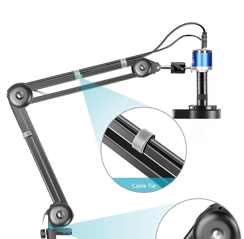 Microscopio Digital con Soporte Reforzado, Microscopio 4K HDMI USB TYPE-C, Cámar