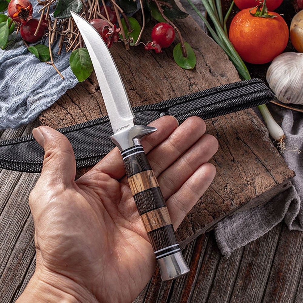 Cuchillo Sashime, cuchillo para filetear pescado, mango de madera, cuchillos de