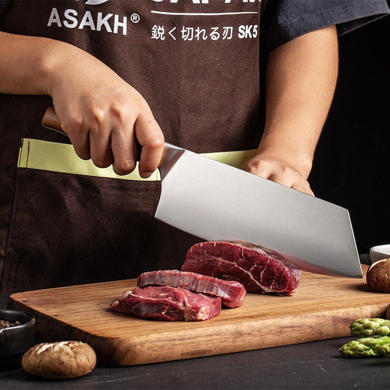 Juego de cuchillos de cocina de acero inoxidable, cuchillo para cortar carne, pe