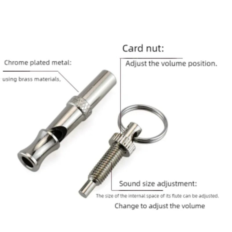 Silbato de acero inoxidable para perros, para detener los ladridos, control de l
