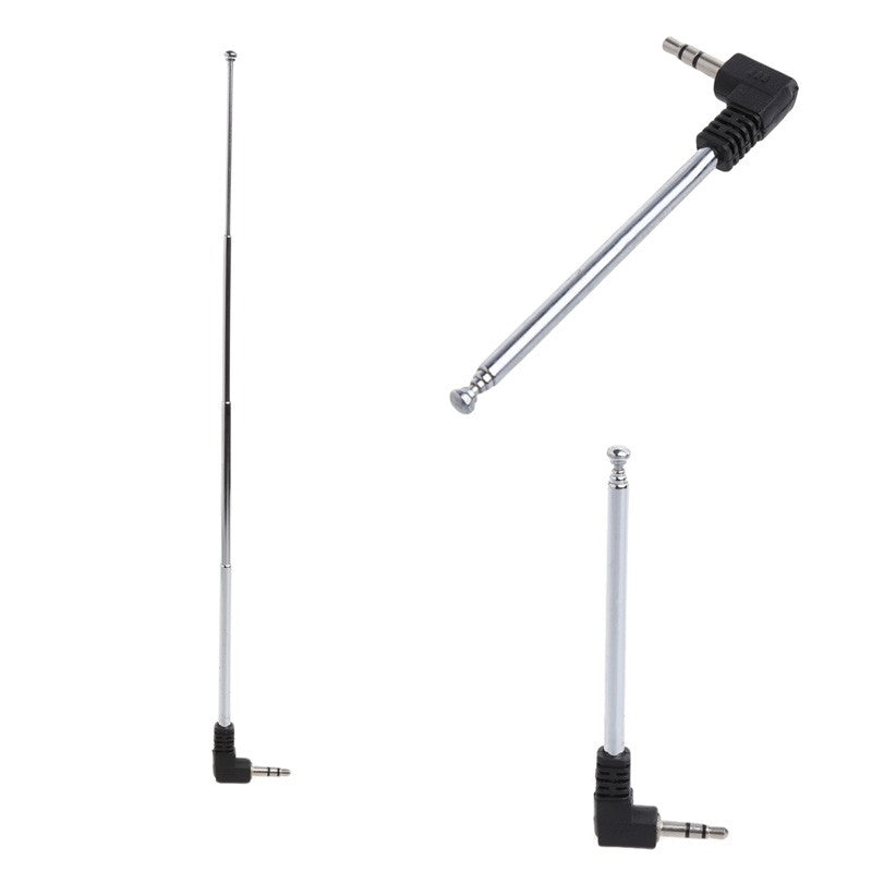 Antena receptora de Radio de 3,5mm, interfaz multiusos de acero inoxidable, Radi