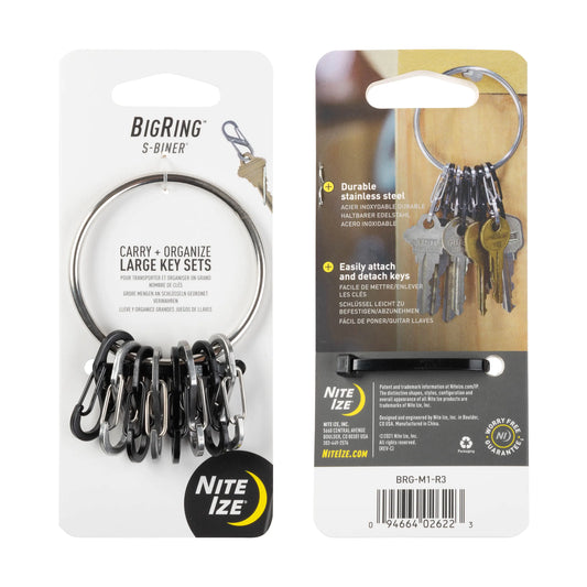 Nite Ize BigRing Steel - 8 S-biner® Stainless Steel USA