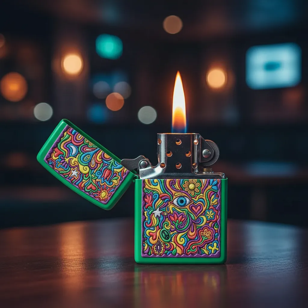 Encendedor Zippo Green Trppy Design 100% Usa