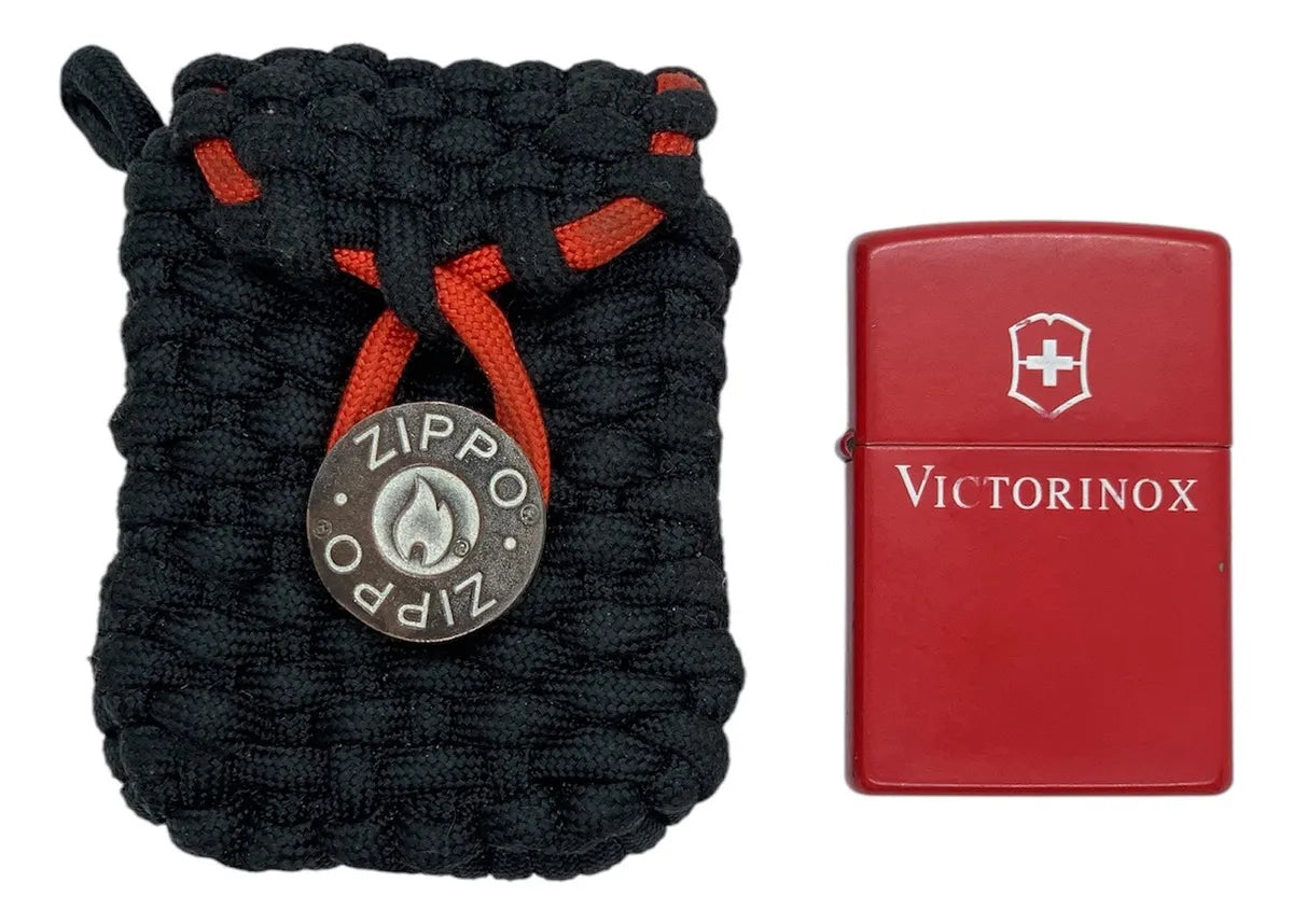 Funda Zippo Naylon Paracord Con Presilla Cinturon U S A