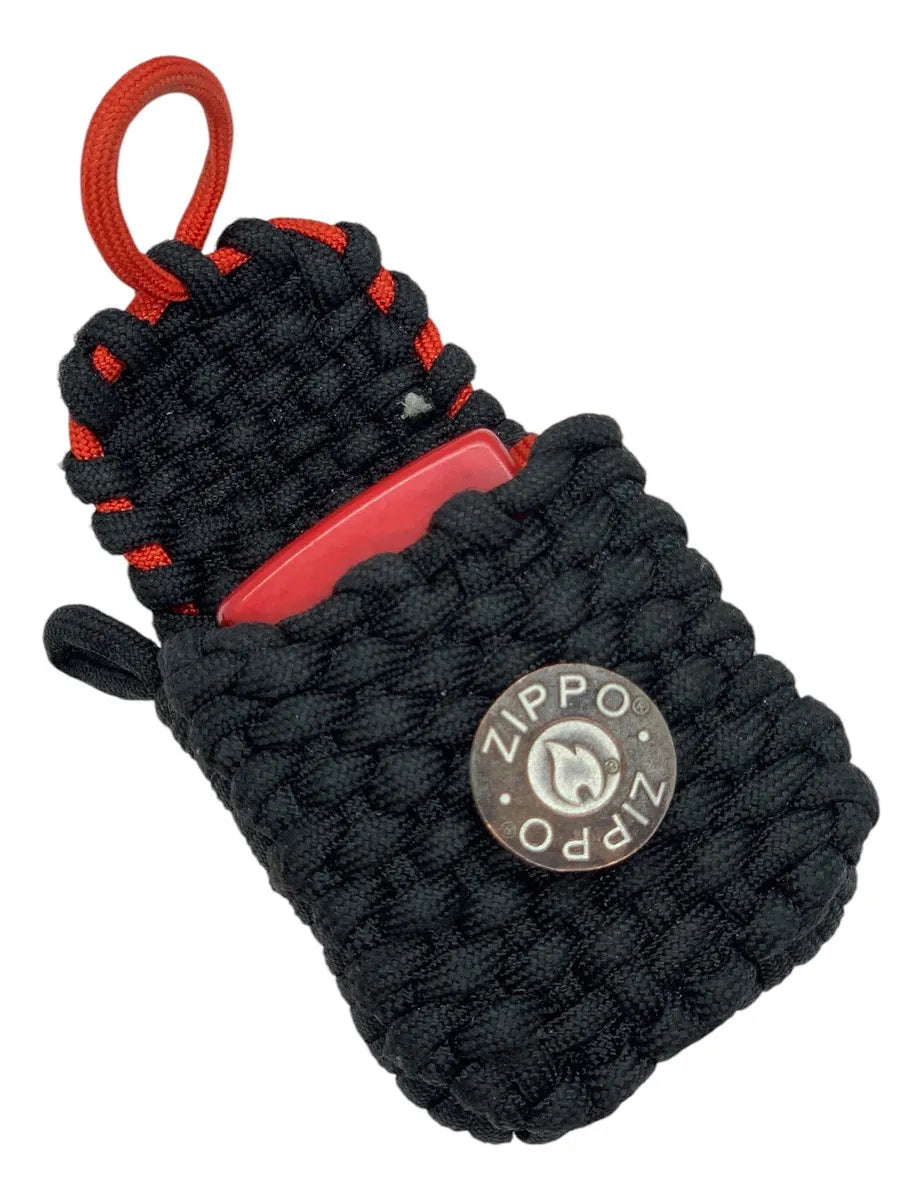 Funda Zippo Naylon Paracord Con Presilla Cinturon U S A