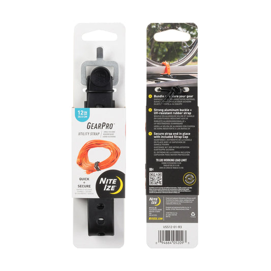 Nite Ize Correa Utilitaria Para Amarre Rapido Gear Pro® 12in Negro USA.