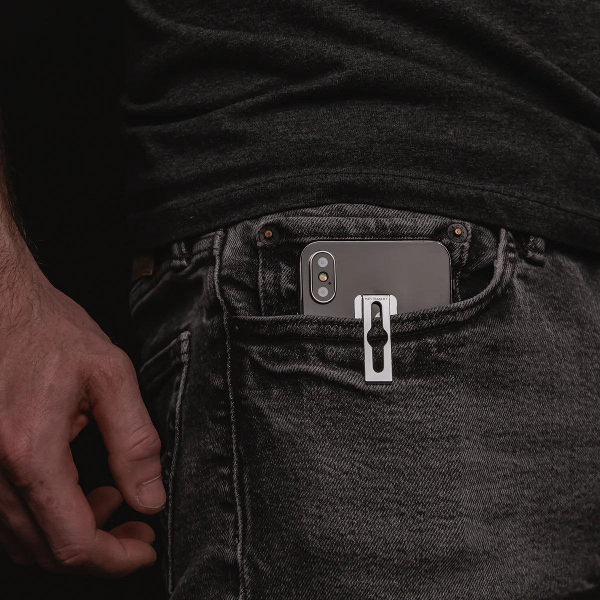 Keysmart Pocket Fuse Clip Bolsillo Autoadhesivo Smartphone