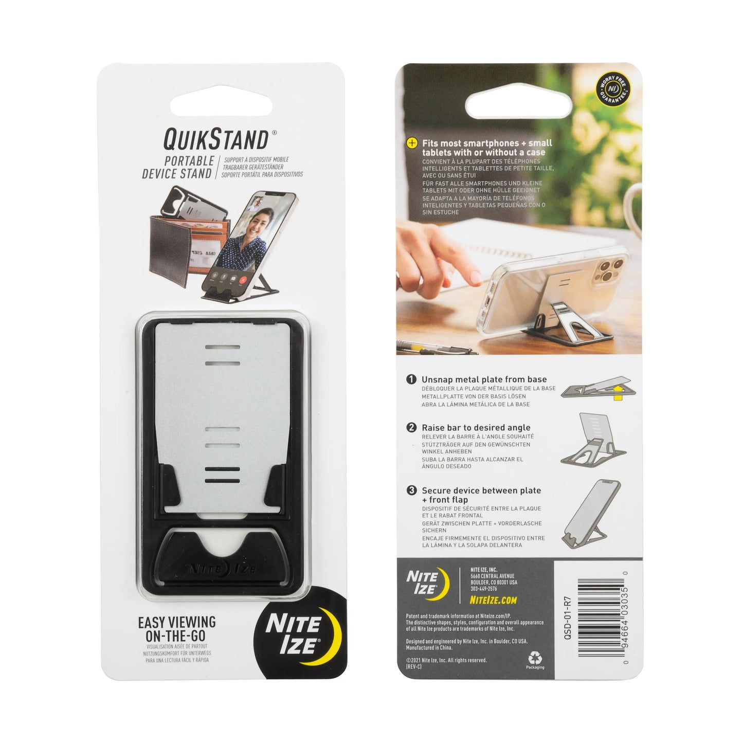 Nite Ize Quikstand Portable Device Stand - Soporte Para SmatPhone USA
