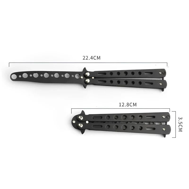 Peine plegable de acero inoxidable para práctica de entrenamiento, cuchillo de m