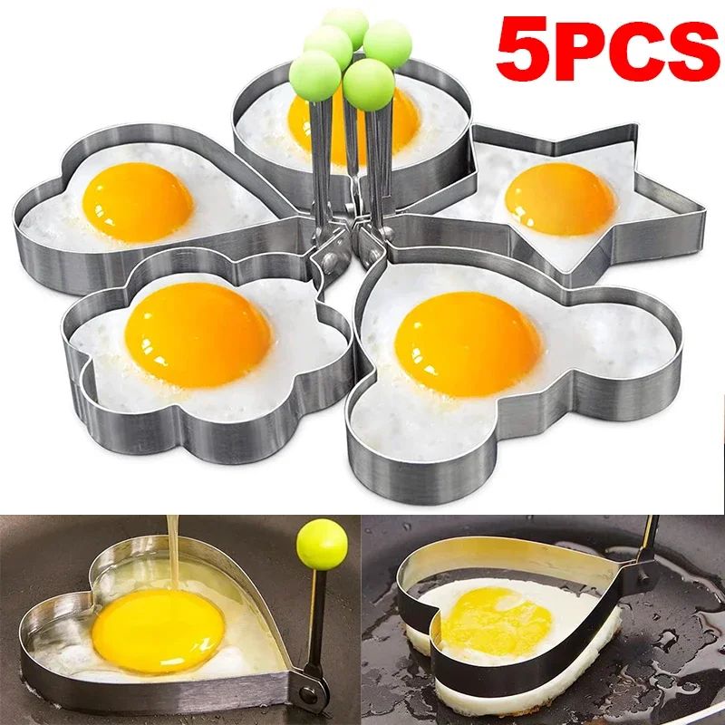 Nuevo molde de acero inoxidable para huevos fritos, máquina para hacer tortitas