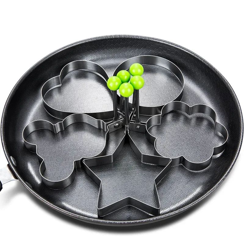 Nuevo molde de acero inoxidable para huevos fritos, máquina para hacer tortitas